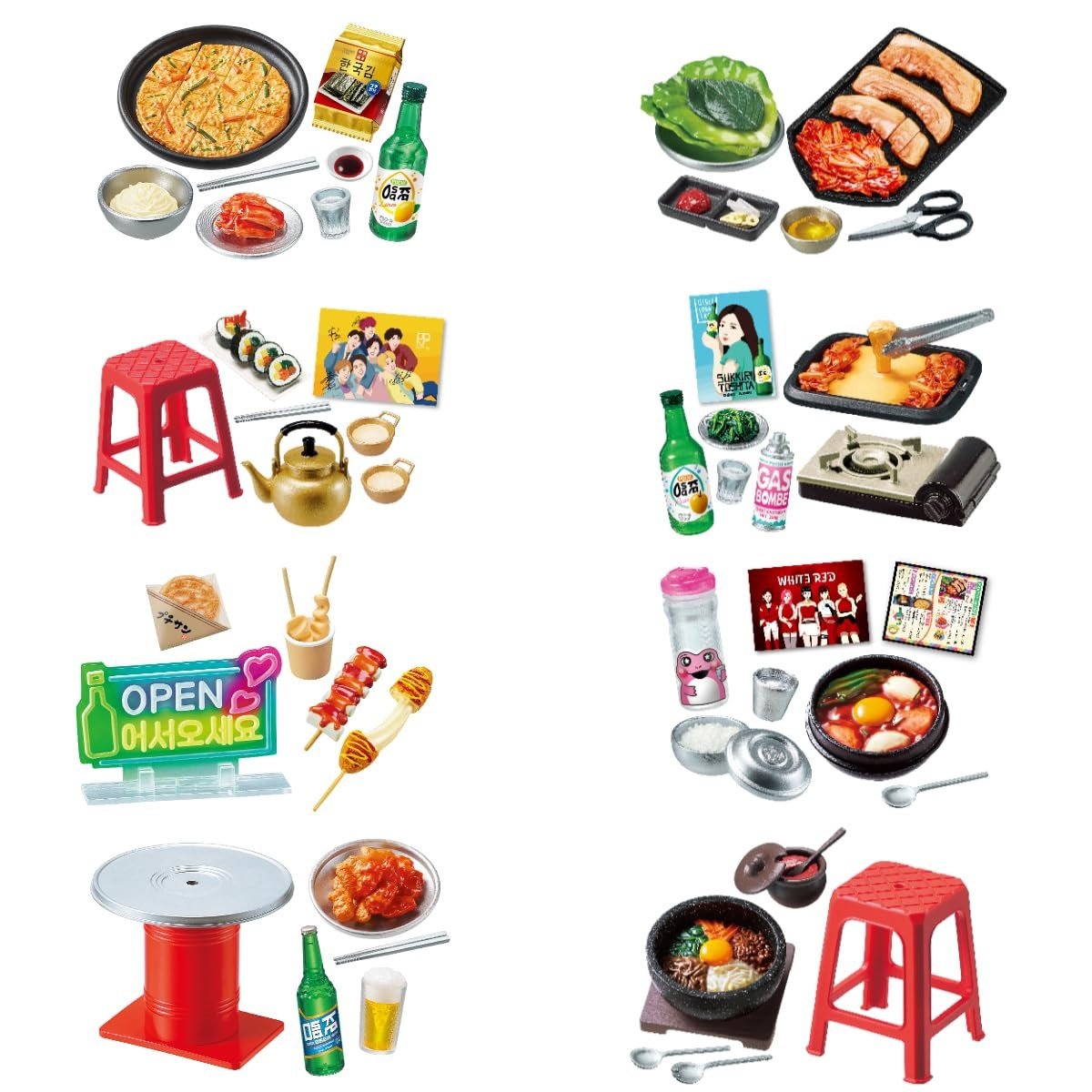 Re-Ment Korean Food Night Stand Set